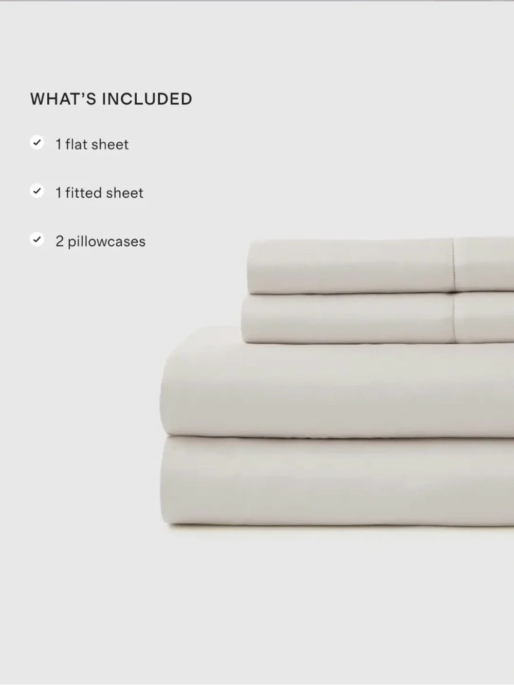 Quince Signature Giza Cotton Sateen Sheet Set - Full - White - NWOT
